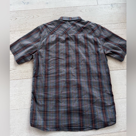 Arcteryx Pathline Short Sleeve Button Up Shirt Men's Size L Multicolor Plaid - Picture 2 of 6